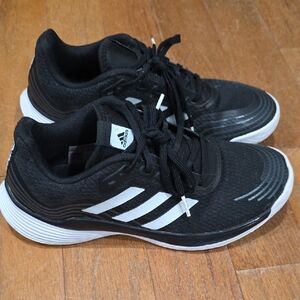 Adidas Black and White Athletic Shoes